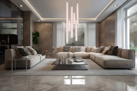 Longa Vertical | Lampa wisząca betonowa
