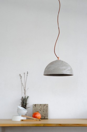 Sfera 32 | Lampa wisząca betonowa