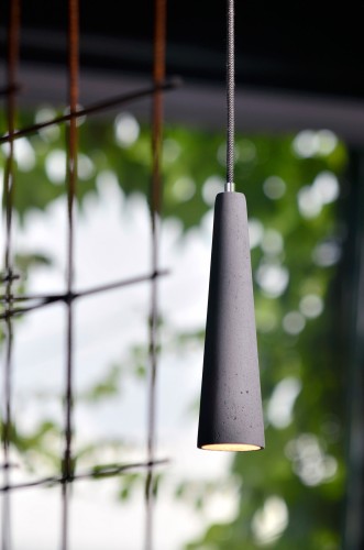 Sopel Single | Lampa wisząca betonowa