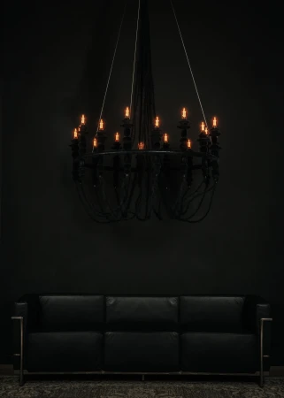 Dracula Chandelier | Żyrandol ze strukturą Velvet
