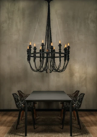 Dracula Chandelier | Żyrandol ze strukturą Velvet