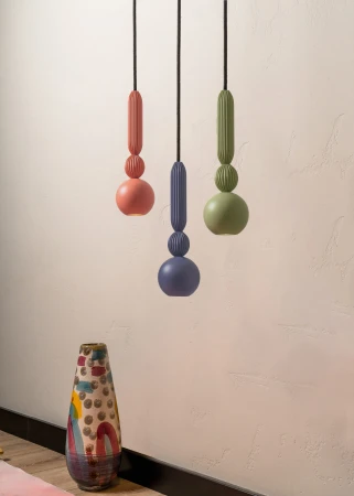 Bosca | Lampa wisząca z ryflowanymi detalami