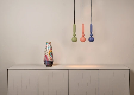 Bosca | Lampa wisząca z ryflowanymi detalami