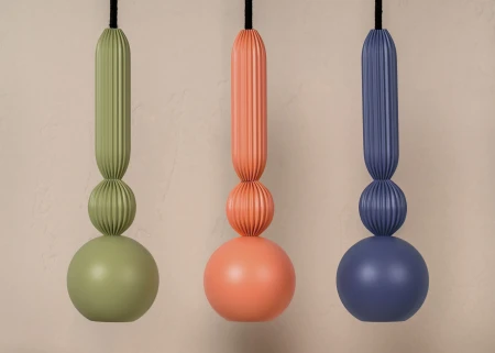 Bosca | Lampa wisząca z ryflowanymi detalami