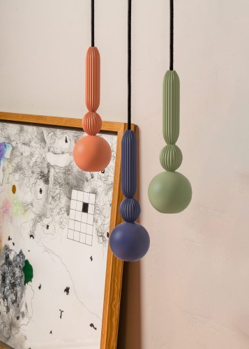 Bosca | Lampa wisząca z ryflowanymi detalami