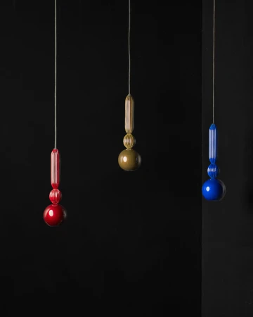 Bosca | Lampa wisząca z ryflowanymi detalami
