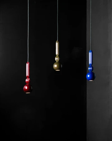 Bosca | Lampa wisząca z ryflowanymi detalami