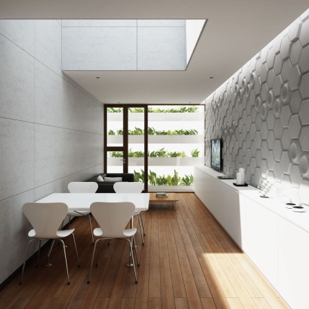 PB01 HONEY 975x650x35 mm | Płyta ścienna elewacyjna betonowa 3D